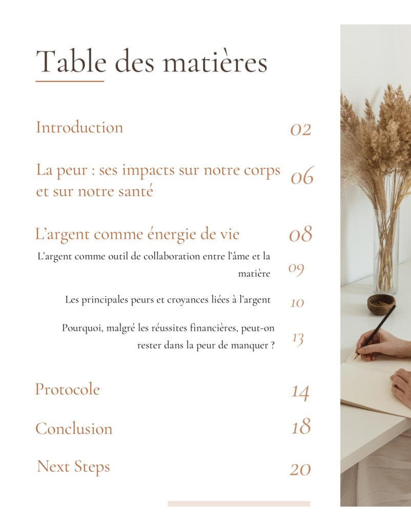 03 - Se libérer de la peur du manque d'argent pour reconfigurer notre vie (ebook et méditations)